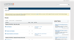 Desktop Screenshot of forums.lantronix.com