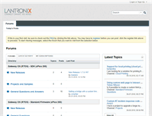 Tablet Screenshot of forums.lantronix.com